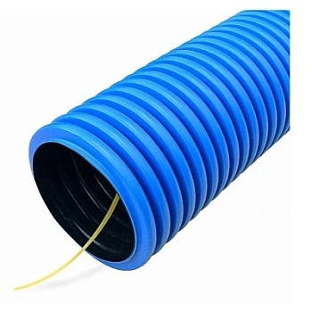 Труба гофрированная двустенная ПНД гибкая тип 750 (SN24) с/з синяя d75 мм (50м/уп) (PR15.0182)