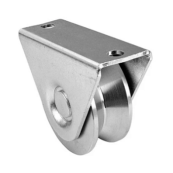 WTO 825 - колесо с 1 подшипником, полукруглое сеч-е, D-80, с внешним кроншт-ом, до 150 кг (арт. 1700