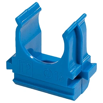 Крепёж-клипса для труб АБС-пластик синяя д50 (10шт/200шт уп/кор) PR13.0110