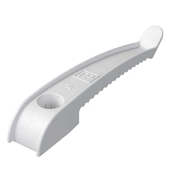 Держатель кабеля односторонний для прямого монтажа белый (20шт/240шт уп/кор) (PR13.0385)