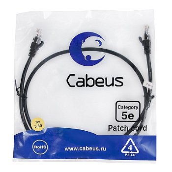 PC-UTP-RJ45-Cat.5e-1m-BK