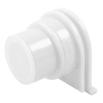 Переходник универсальный на гофрированную трубу белый (50шт/1000шт уп/кор) (PR13.0321)