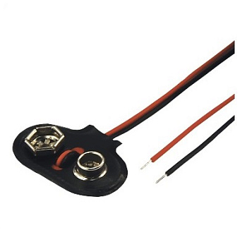 Клемма на крону FD-2222, 9В (угловая) (14-0323)