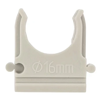 Крепёж-клипса для труб ø20 мм, серая (100 шт/уп) (28-0120-2)