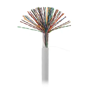 Кабель NETLAN U/UTP 50 пар, Кат.5 (Класс D), 100МГц, одножильный, BC (чистая медь), внутренний, PVC