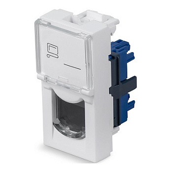 KJ-RJ45-Cat.6-180T-FP-L-22,5 Keystone Jack RJ-45(8P8C)