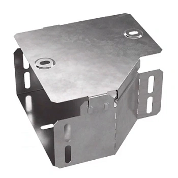 Переходник левый с крышкой Стандарт 150х100х80 (PR16.0487)