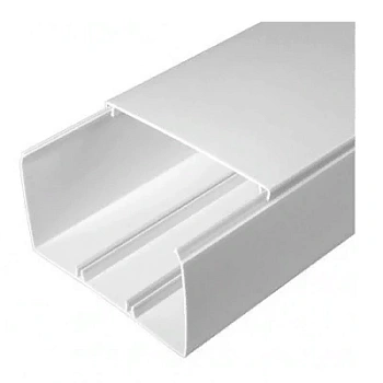 Кабель-канал белый 2-й замок в п/э 100х60 мм (8 м/уп) (PR03.0060)