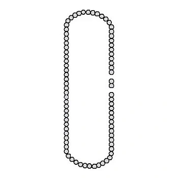 Цепь ручного редуктора (10m) C001 (119RICX001)