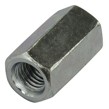 Гайка соединительная оцинкованная М6 (DIN 6334) (100 шт/уп) (PR08.2369)