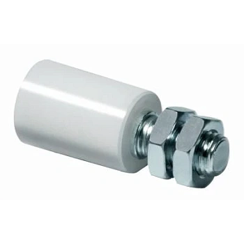 RW 40 - ролик направляющий верхний полимерный, белый, D-40, М16 (арт. 1700044)