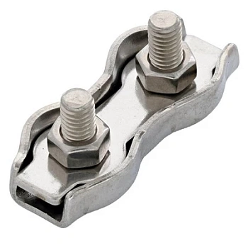 Зажим троса двойной D6мм Duplex (50шт/уп) (PR08.3891)