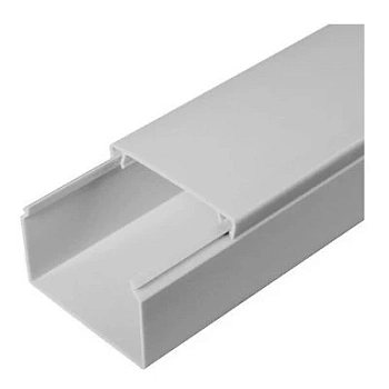 Кабель-канал серый RAL 7035 2-й замок в п/э 40х40 мм (60м/уп) (PR03.0076)