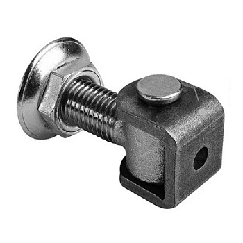 HN 20 - петля регулируемая с гайкой и шайбой, 55-84 мм, М20 , приваривание (арт. 1700097)