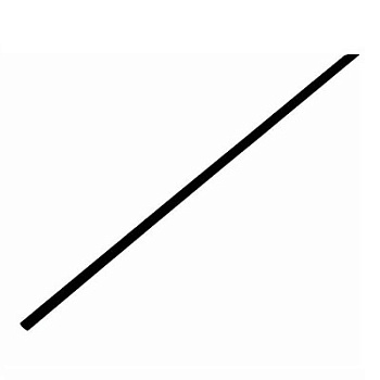 Трубка термоусаживаемая ТУТ нг 2,5/1,25мм, черная (20-2506)