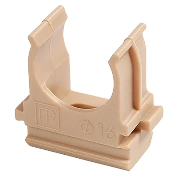 Крепёж-клипса для труб АБС-пластик сосна д40 в малой упаковке (10шт/300шт уп/кор) PR13.011