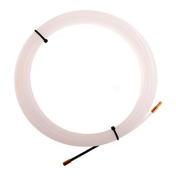 Протяжка кабельная (мини УЗК в бухте), нейлон, d=3мм, 15м, латунный наконечник, заглушка (47-1015-1)