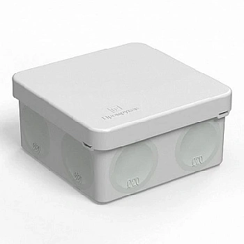 Коробка распределительная 60-0210 для прямого монтажа двухкомпонентная безгалогенная (HF) 80х80х40 (132шт/кор) (60-0210)