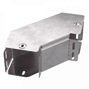 Угол горизонтальный 90 градусов с крышкой Стандарт 100х100 (PR16.0413)