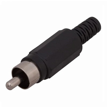 РАЗЪЁМ штекер RCA "Чёрные" пайка (14-0404)
