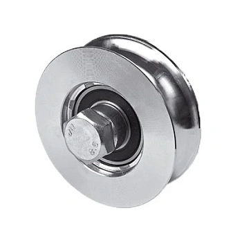 WO 824 - колесо с 1 подшипником, полукруглое сеч-е, D-80, до 150 кг (арт. 1700029)