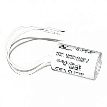 Конденсатор 10мкФ с гибкими выводами ATI (119RIR295)