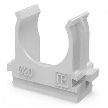 Крепеж-клипса для труб Полистирол d16 мм (10шт/1000шт уп/кор) (PR.02716м)