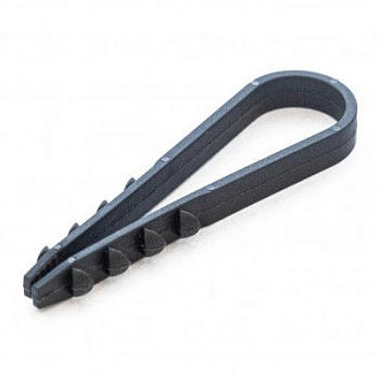 Дюбель-хомут для круглого кабеля d5-10 мм черный (100шт) (PR08.6940)