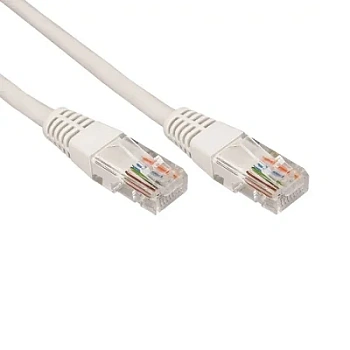 Шнур коммутационный, патч-корд U/UTP RJ45-RJ45, CAT 5e, PVC серый, 20м (18-1011)