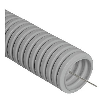 Труба гофрированная из ПВХ, с зондом, Ø25 мм, бухта 50 м/уп. (28-0025)