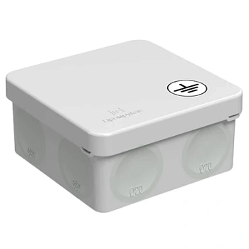 Коробка уравнивания потенциалов (КУП) 60-0210-У для прямого монтажа двухкомпонентная безгалогенная (HF) 80х80х40 (132шт/кор) (60-0210-У)