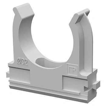 Крепеж-клипса для труб АБС-пластик д32 (10шт/500шт уп/кор) PR.02632м