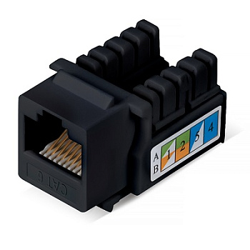 KJ-RJ45-Cat.6-90-BK