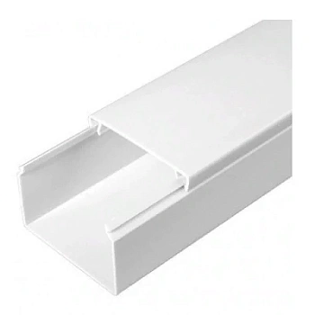 Кабель-канал белый 2-й замок в п/э 60х40 мм (18 м/уп) (PR03.0055)