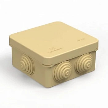 Коробка распределительная 40-0210-1001 для о/п безгалогенная (HF) сосна 80х80х40 (105шт/кор) (40-0210-1001)