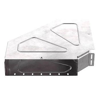 Угол горизонтальный 90 градусов с крышкой Стандарт 400х100 (PR16.0624)